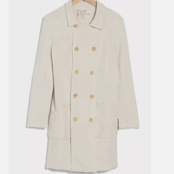 Frank & Eileen Belfast Trench Sweatshirt Trench Coat Triple Fleece - med